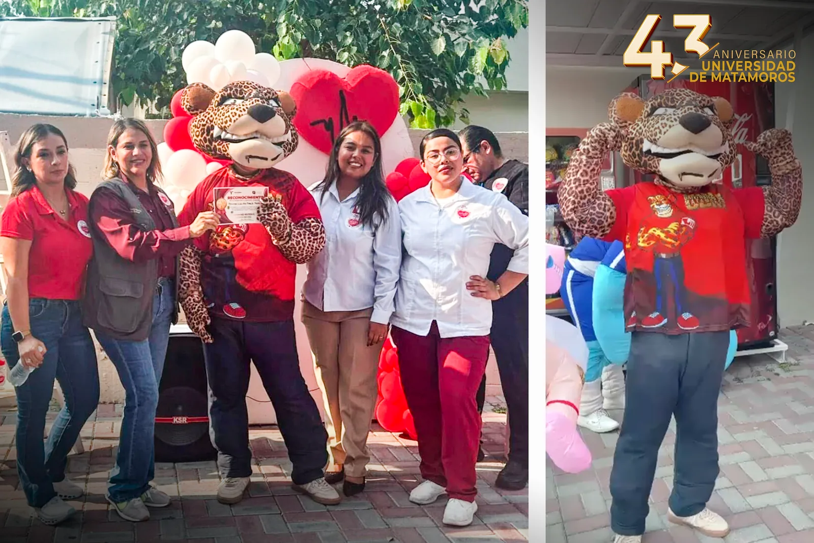 Jaguar UDM posa con participantes de la campaña Don’t Miss a Beat por el Día Mundial del Corazón.